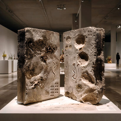 The Code of SISYPHUS - a Sculpture & Installation Artowrk by Elena Pelosi & Agata Paola Leuce